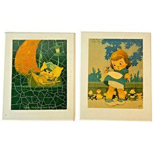 Kellogg’s Wall Plaque By Vernon Grant Ladybug Bobby Shaftoes Gone To Sea Nursery